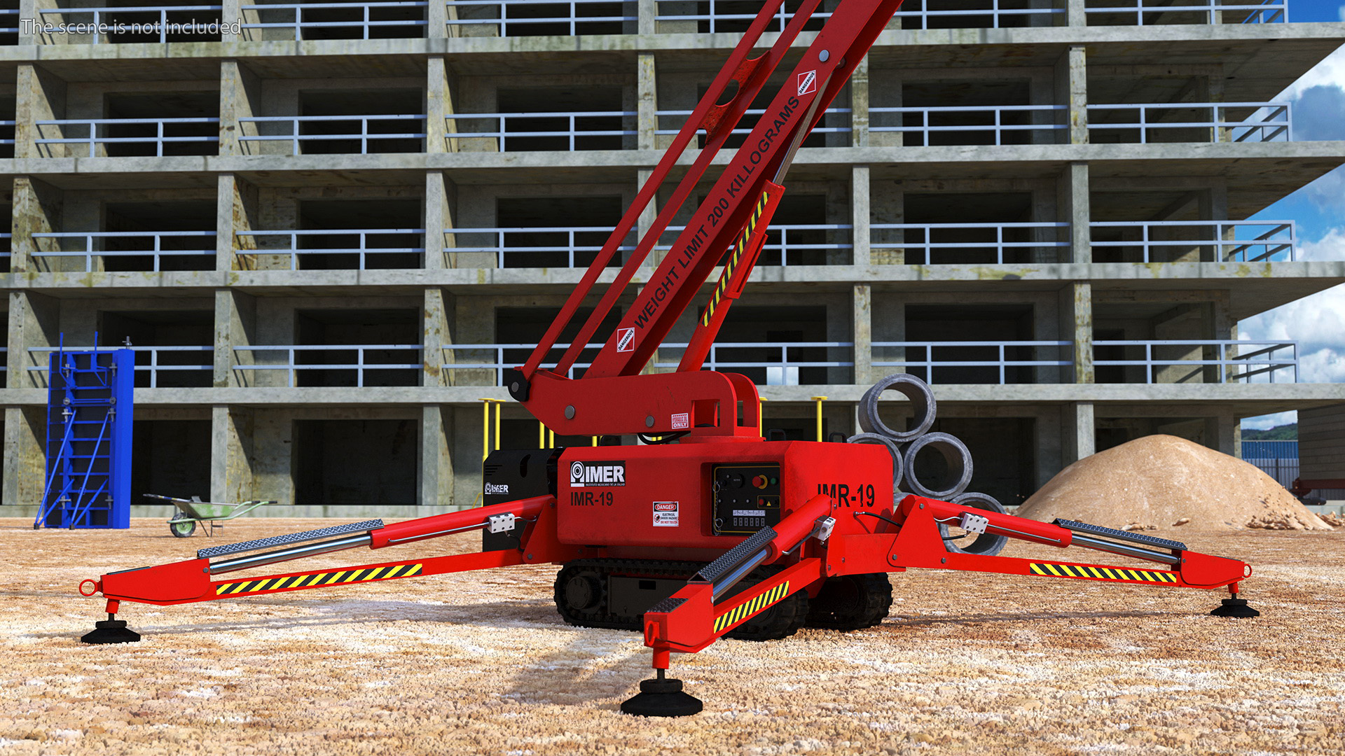 3D model Boom Lift With Crawler Chassis
