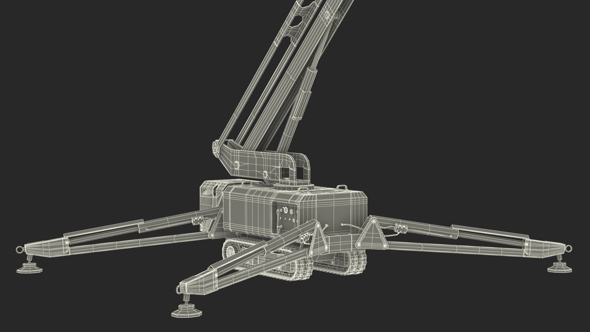 3D model Boom Lift With Crawler Chassis