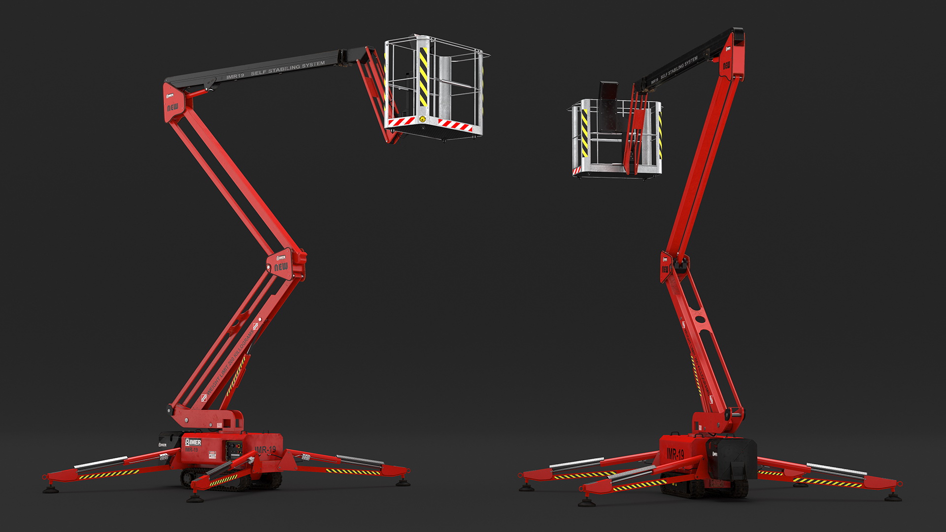 3D model Boom Lift With Crawler Chassis
