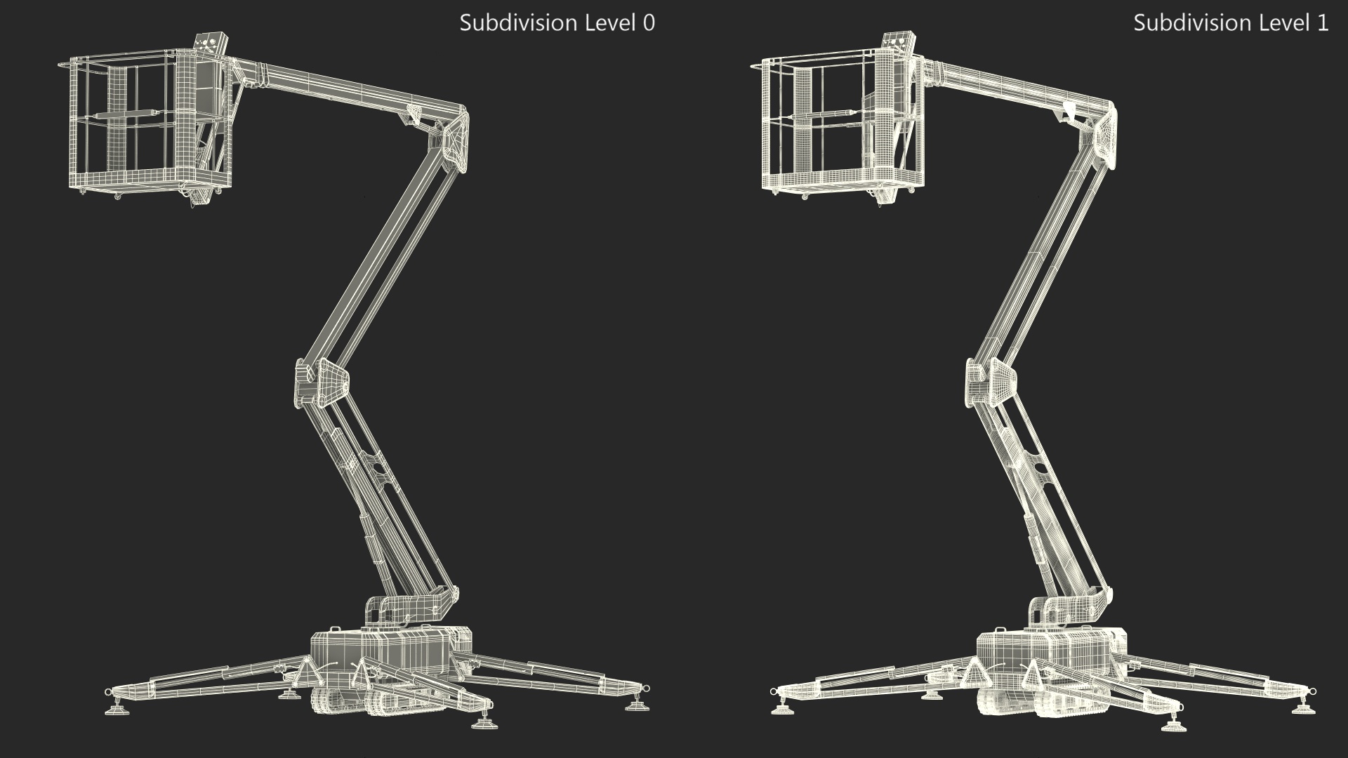 3D model Boom Lift With Crawler Chassis