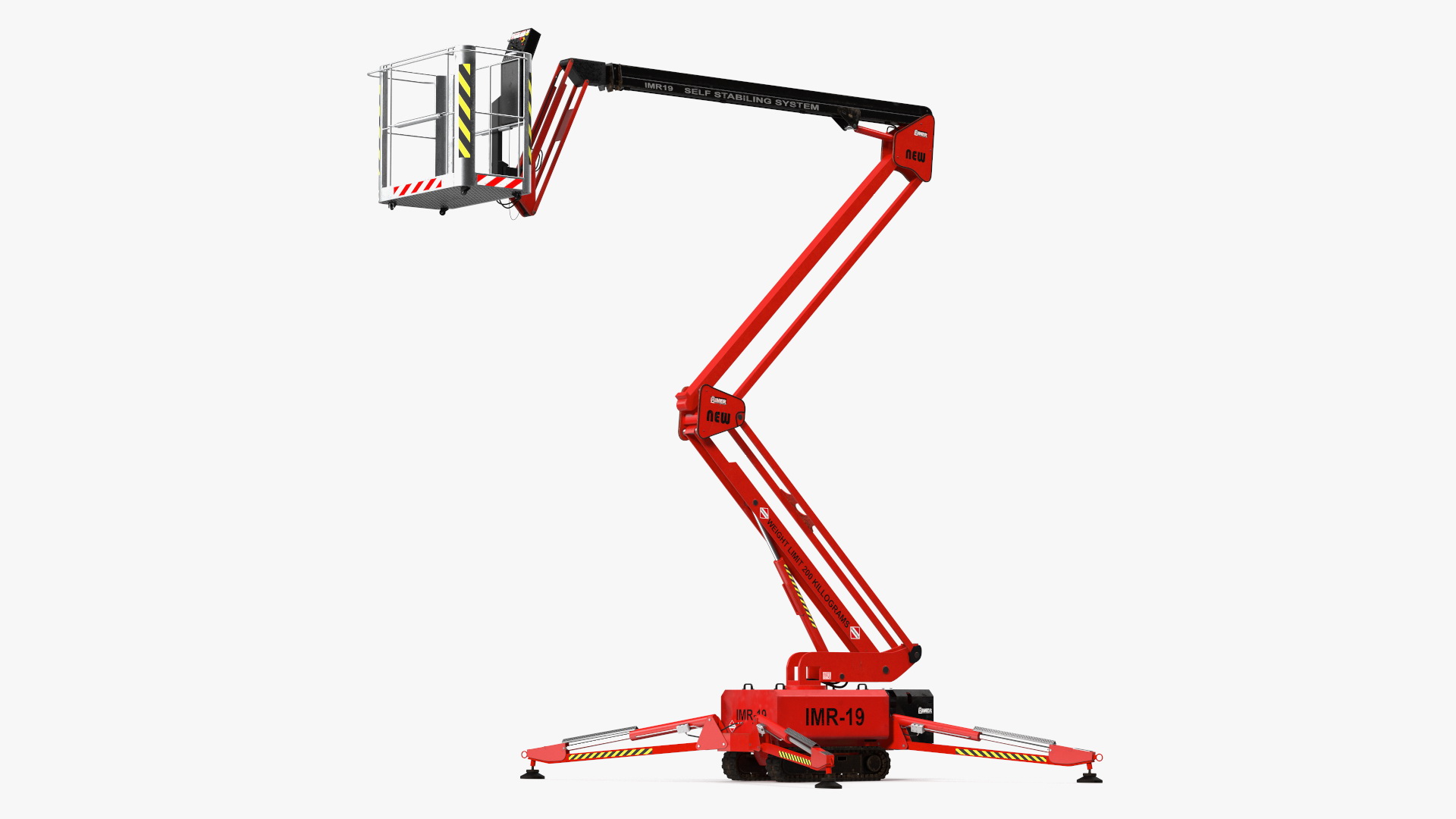 3D model Boom Lift With Crawler Chassis