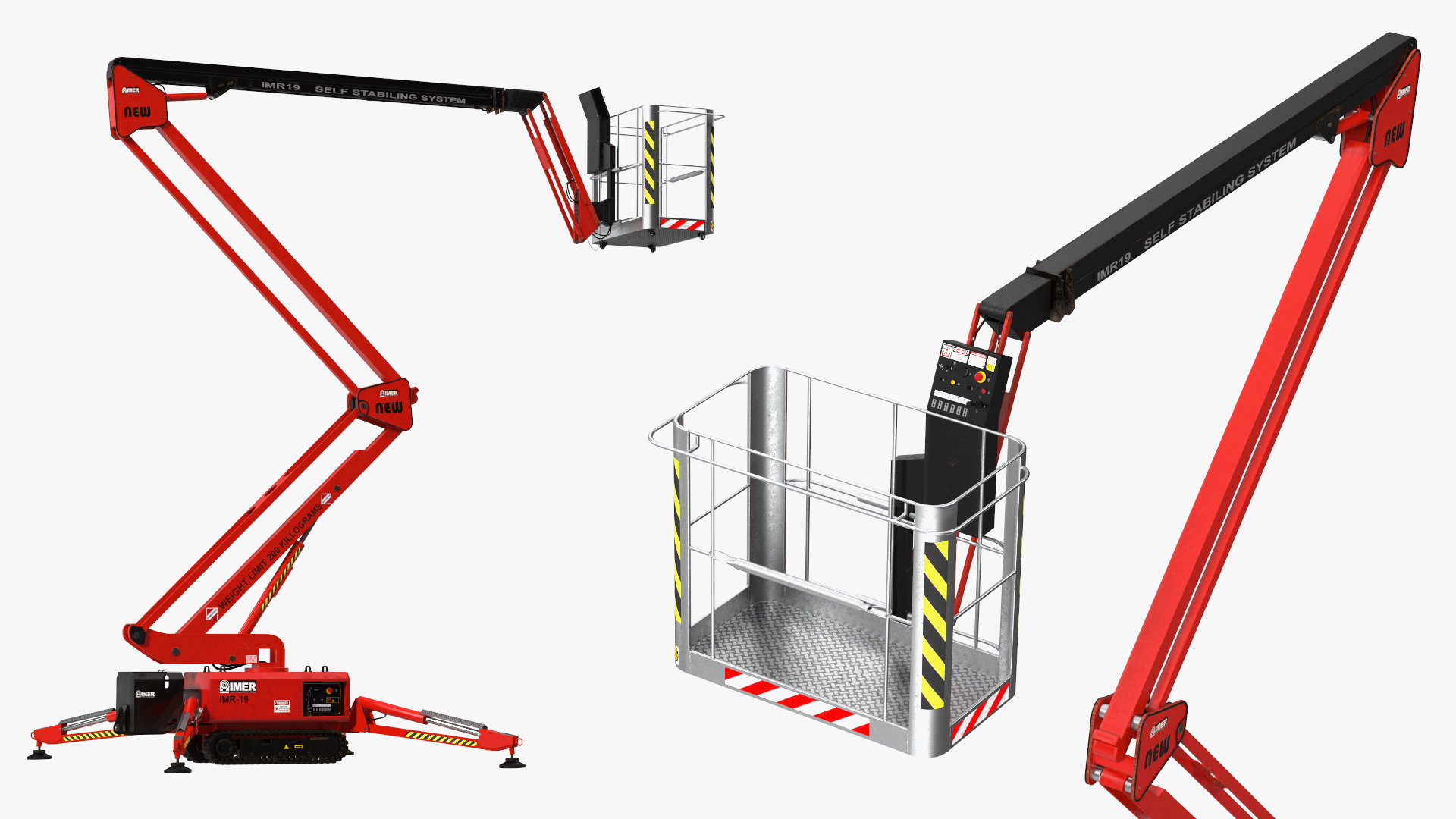 3D model Boom Lift With Crawler Chassis