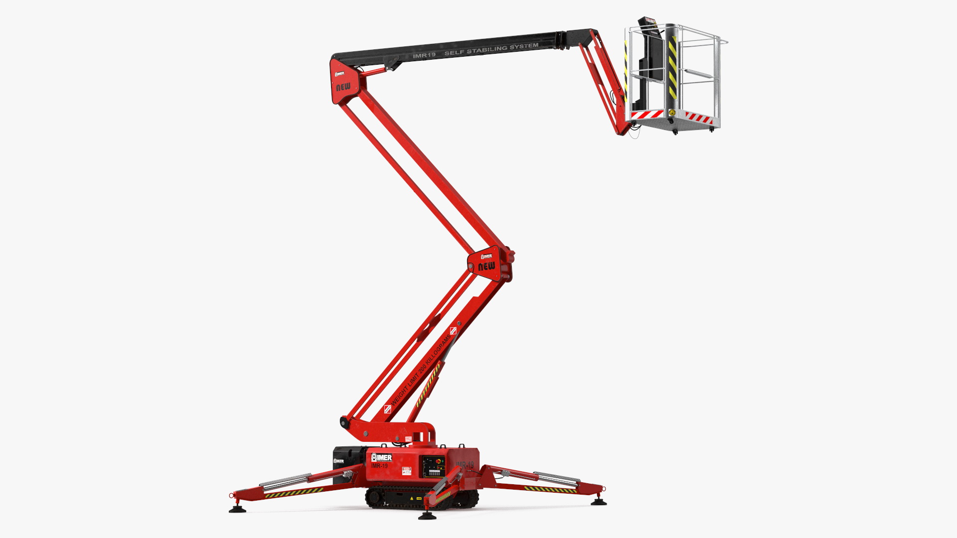 3D model Boom Lift With Crawler Chassis