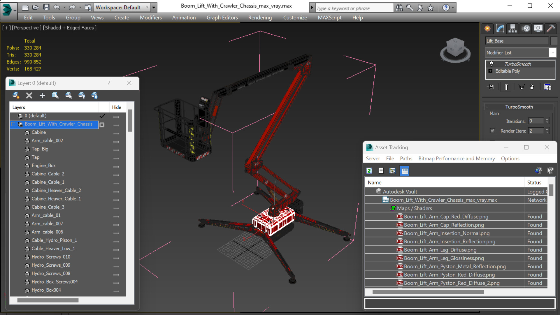 3D model Boom Lift With Crawler Chassis