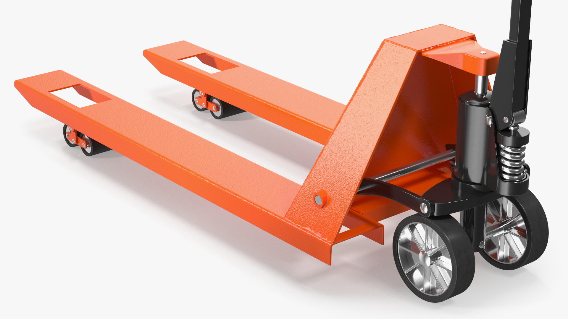 3D model Pallet Jack with Wooden Pallet and Boxes