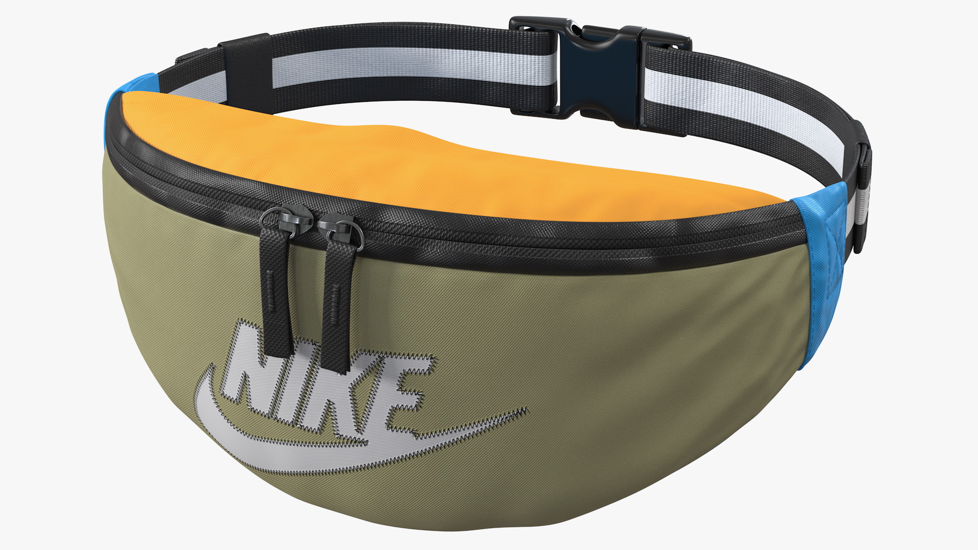 3D Nike Heritage Hip Pack Jade Stone model