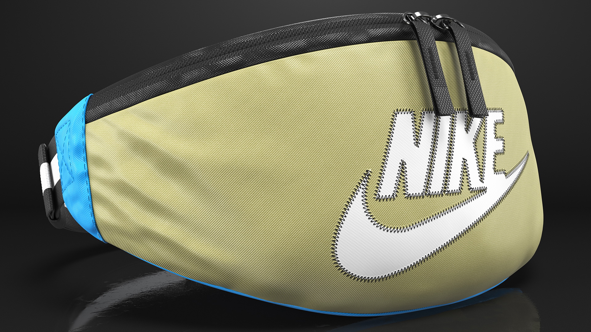 3D Nike Heritage Hip Pack Jade Stone model