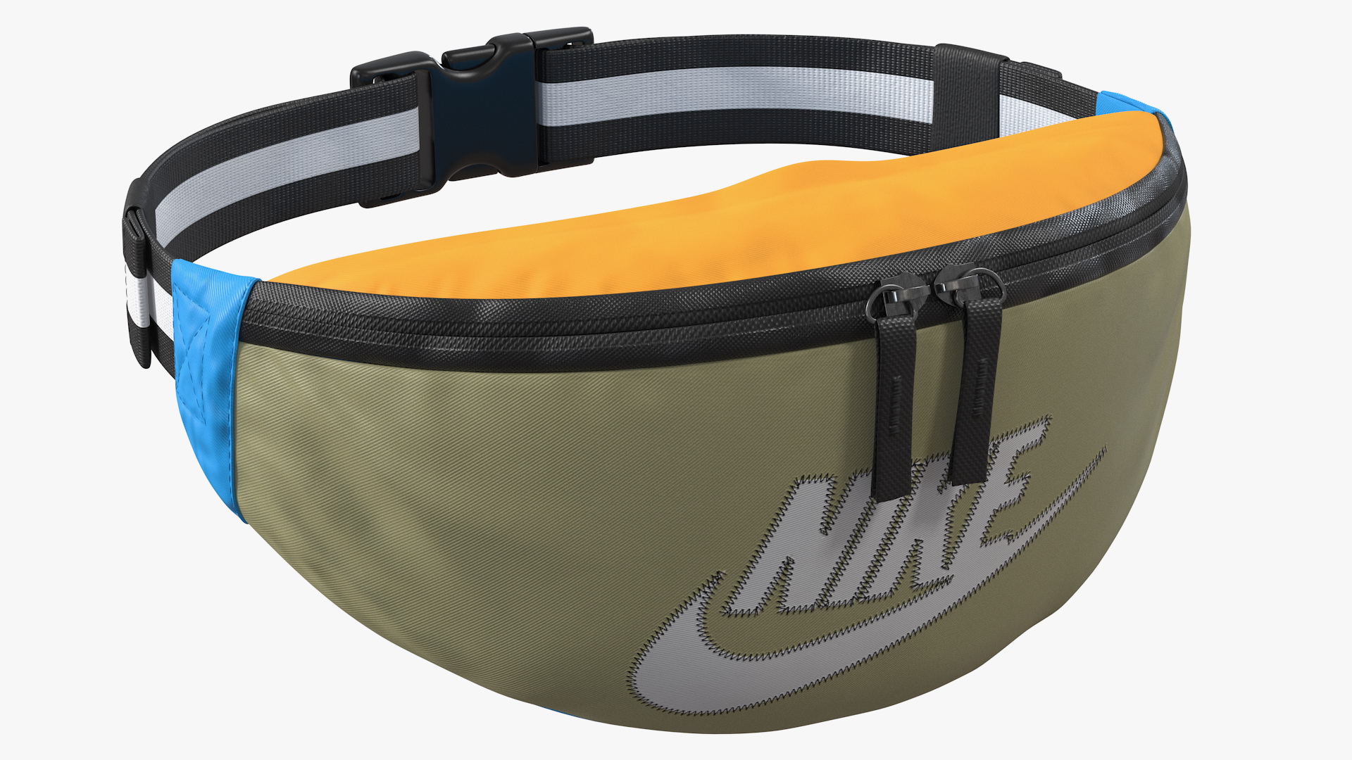 3D Nike Heritage Hip Pack Jade Stone model