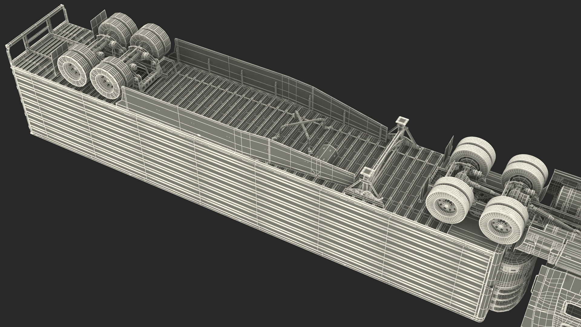Volvo VNL 860 Truck with Reefer Trailer Your Brand Rigged 3D