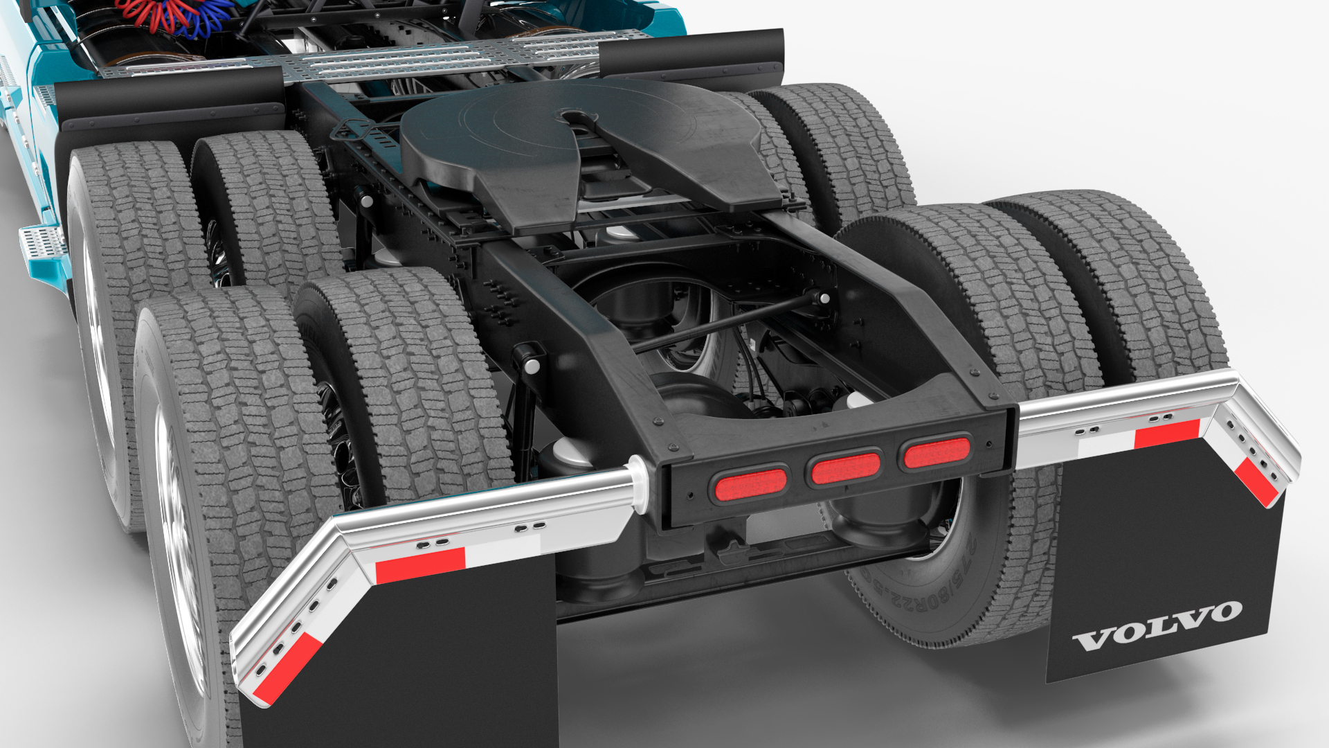 Volvo VNL 860 Truck with Reefer Trailer Your Brand Rigged 3D