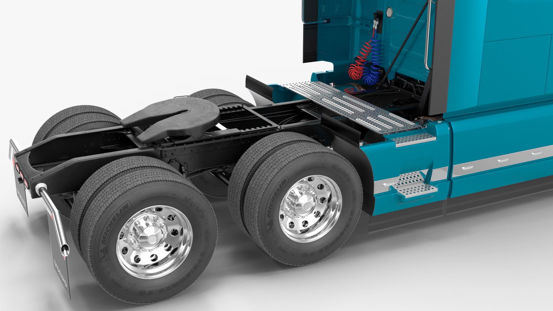 Volvo VNL 860 Truck with Reefer Trailer Your Brand Rigged 3D