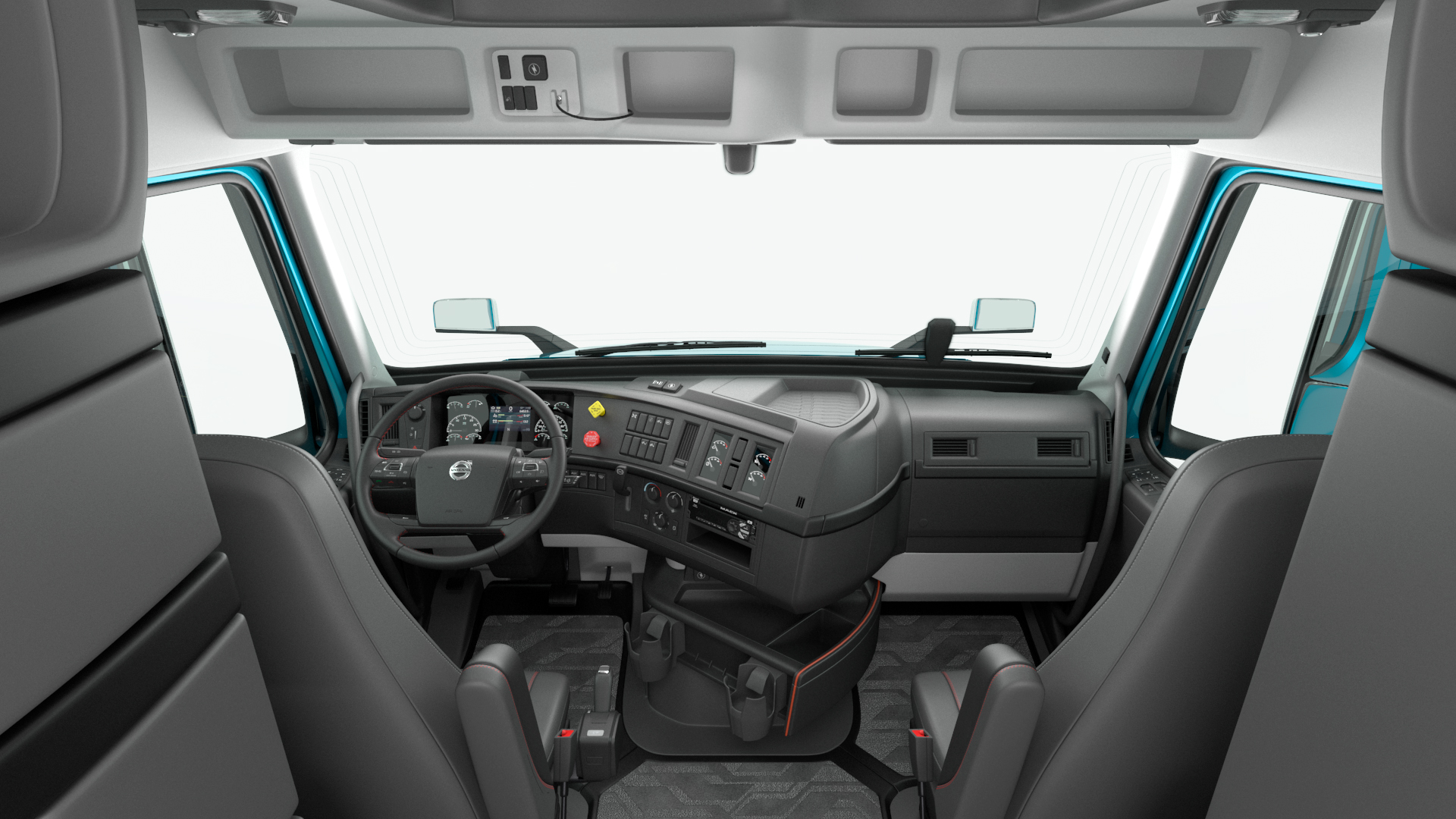 Volvo VNL 860 Truck with Reefer Trailer Your Brand Rigged 3D