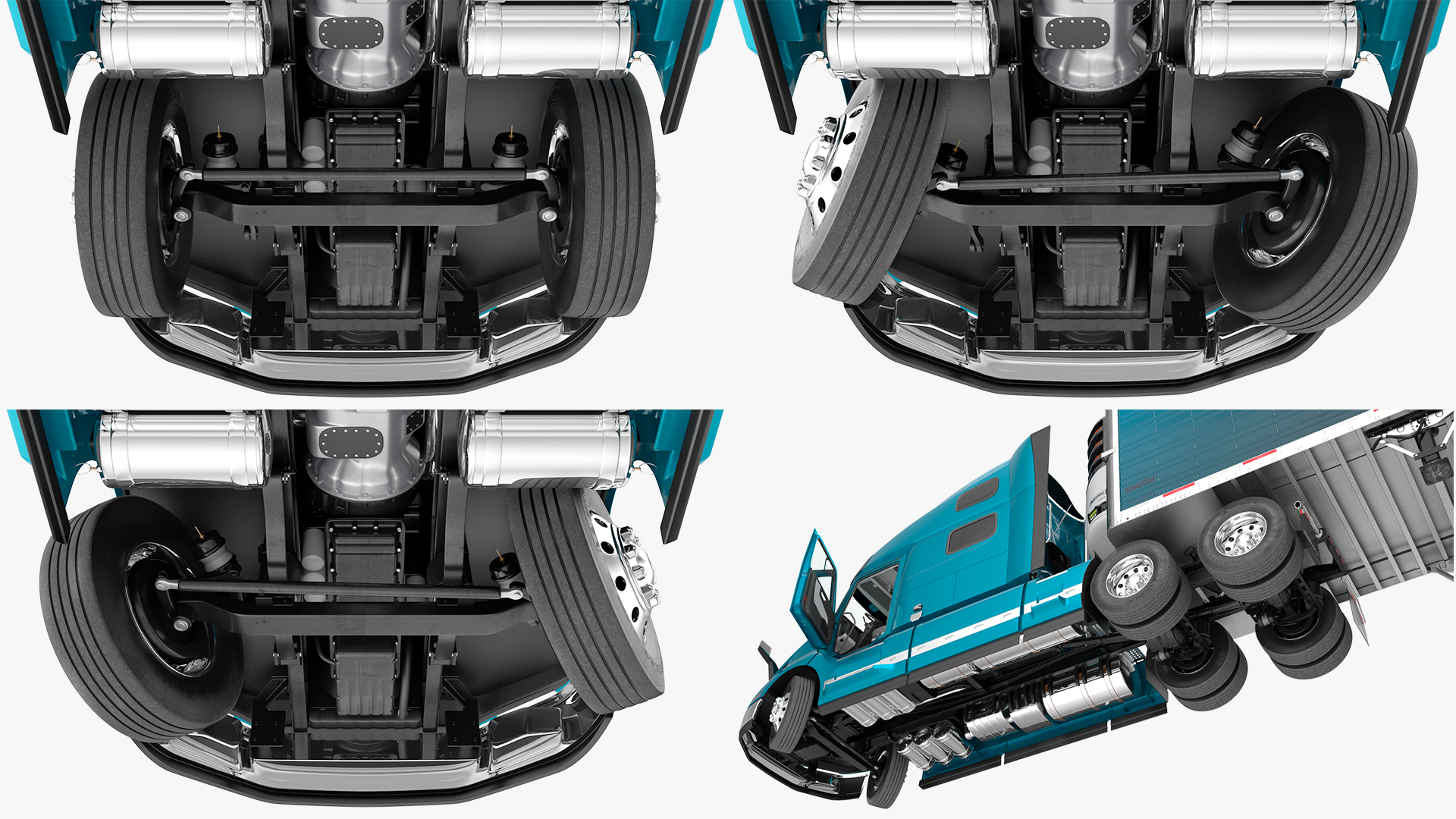 Volvo VNL 860 Truck with Reefer Trailer Your Brand Rigged 3D