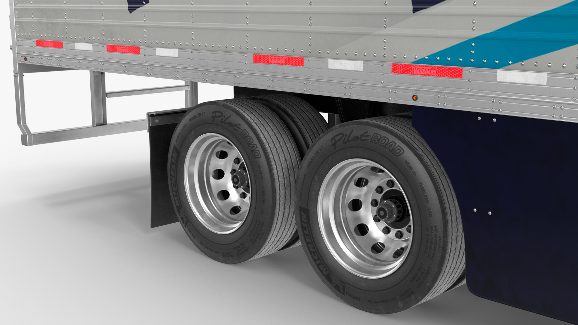 Volvo VNL 860 Truck with Reefer Trailer Your Brand Rigged 3D