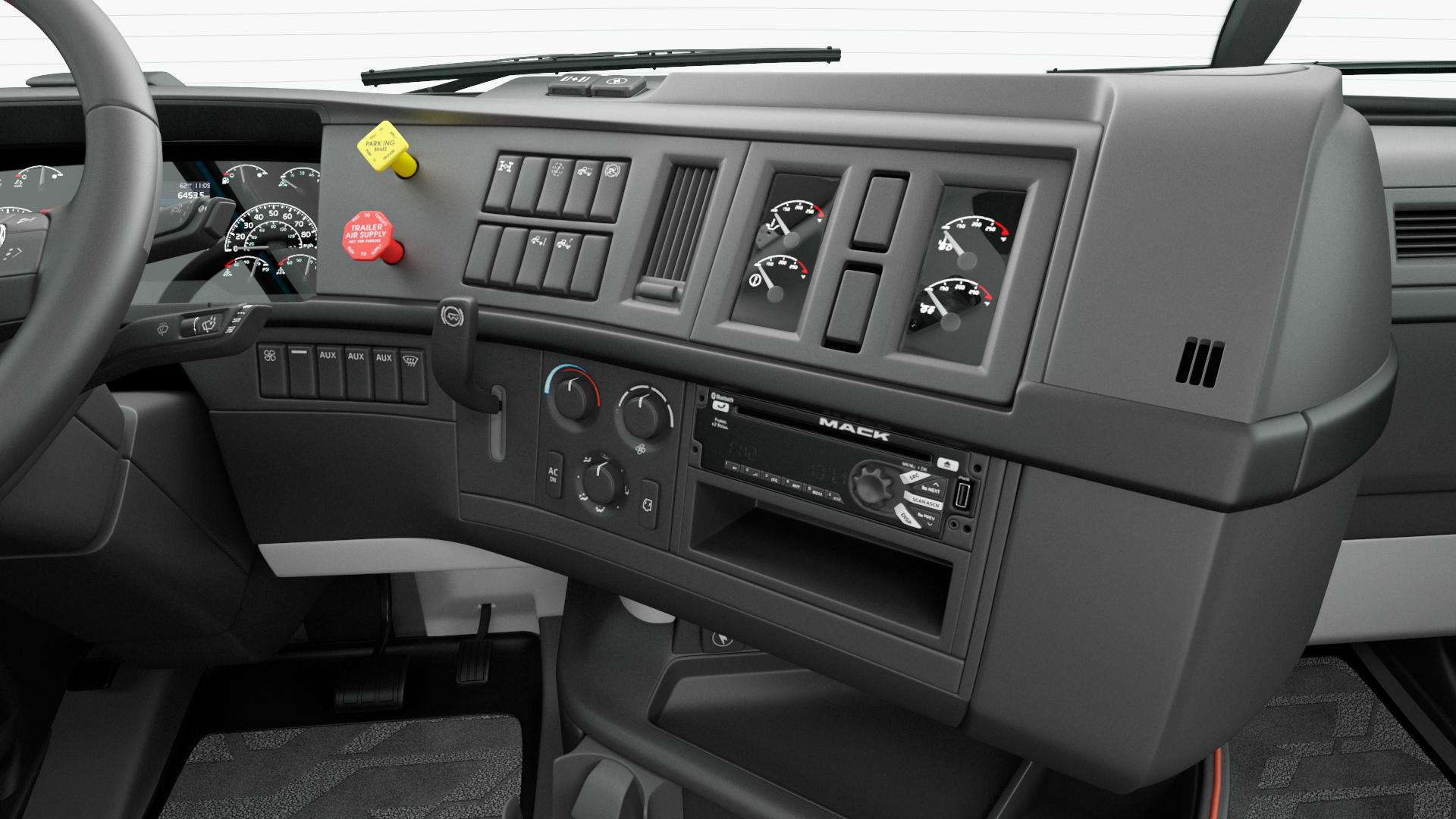 Volvo VNL 860 Truck with Reefer Trailer Your Brand Rigged 3D