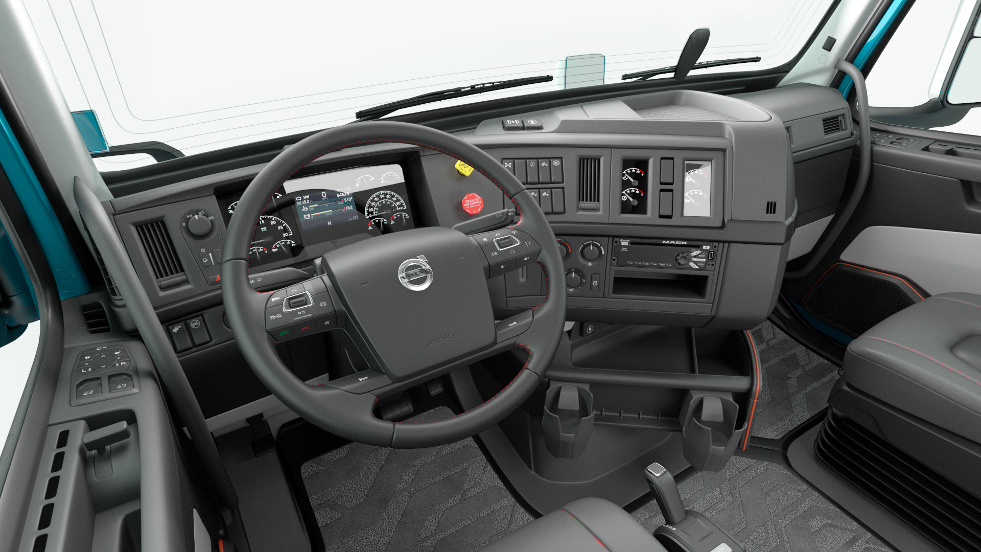 Volvo VNL 860 Truck with Reefer Trailer Your Brand Rigged 3D