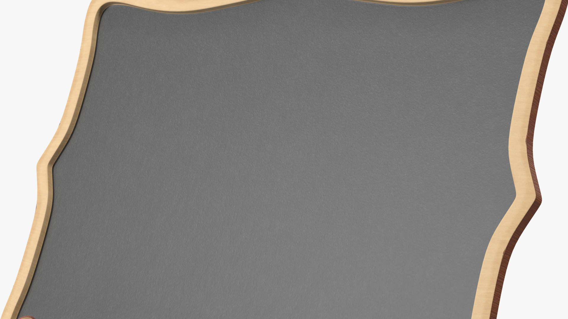 Carved Plywood Chalkboard on Stand 3D model