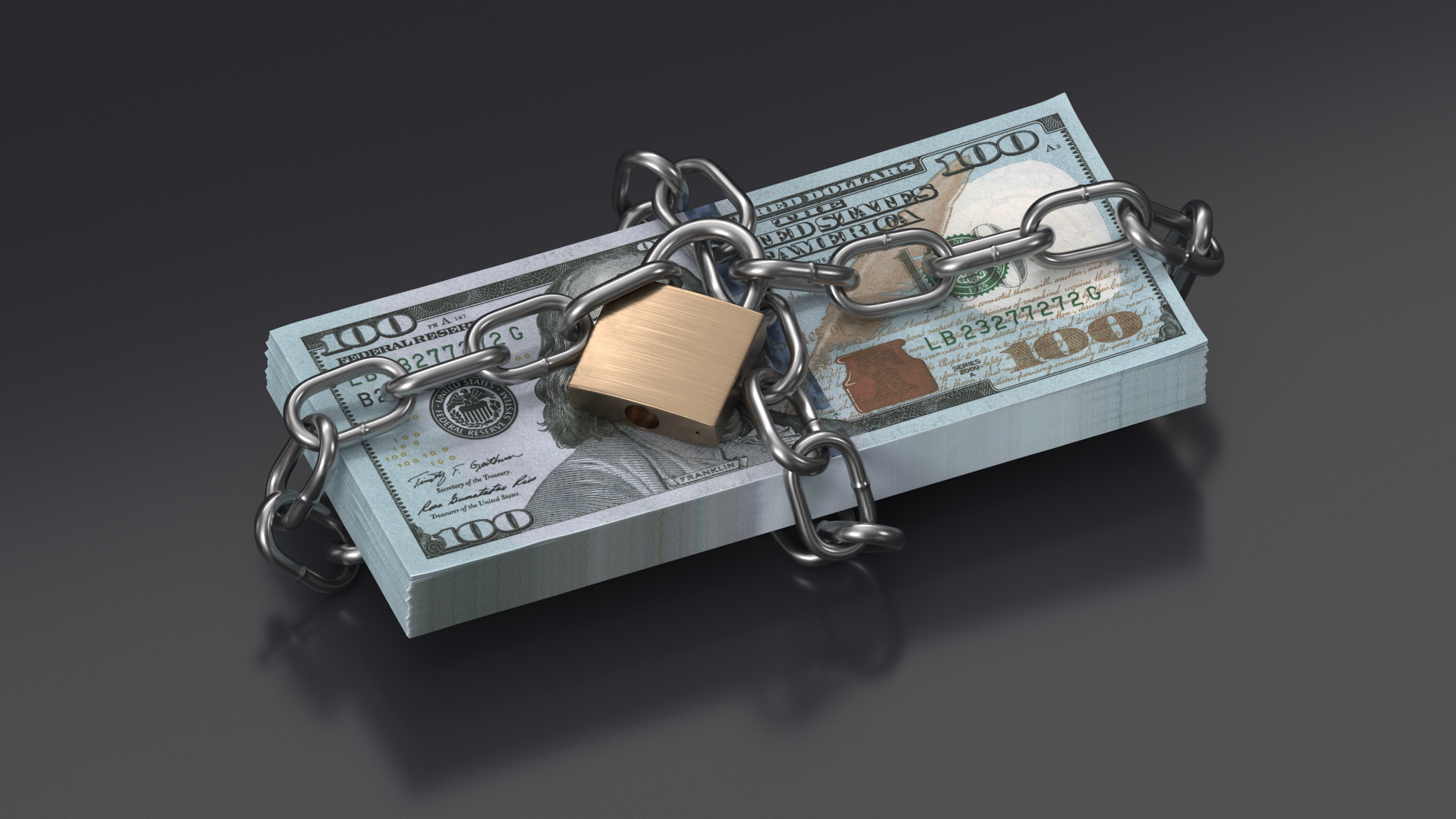 3D model Chained Dollars