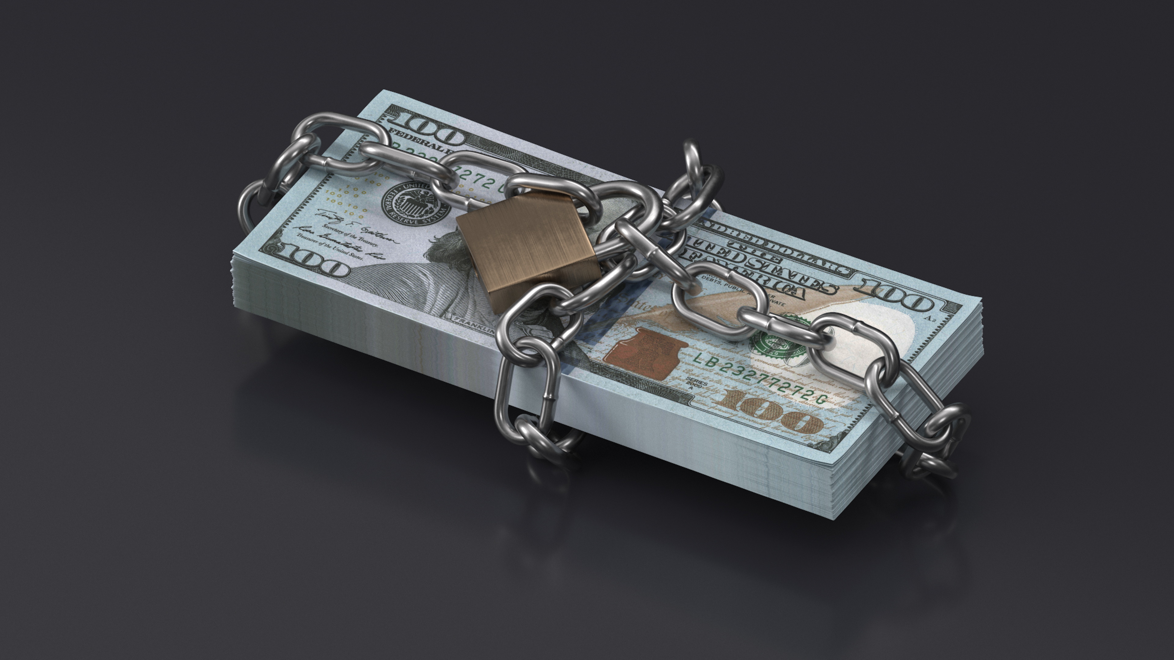 3D model Chained Dollars