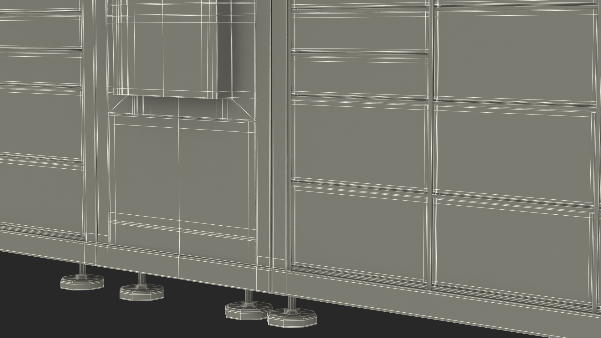 Post Parcel Lockers 3D model