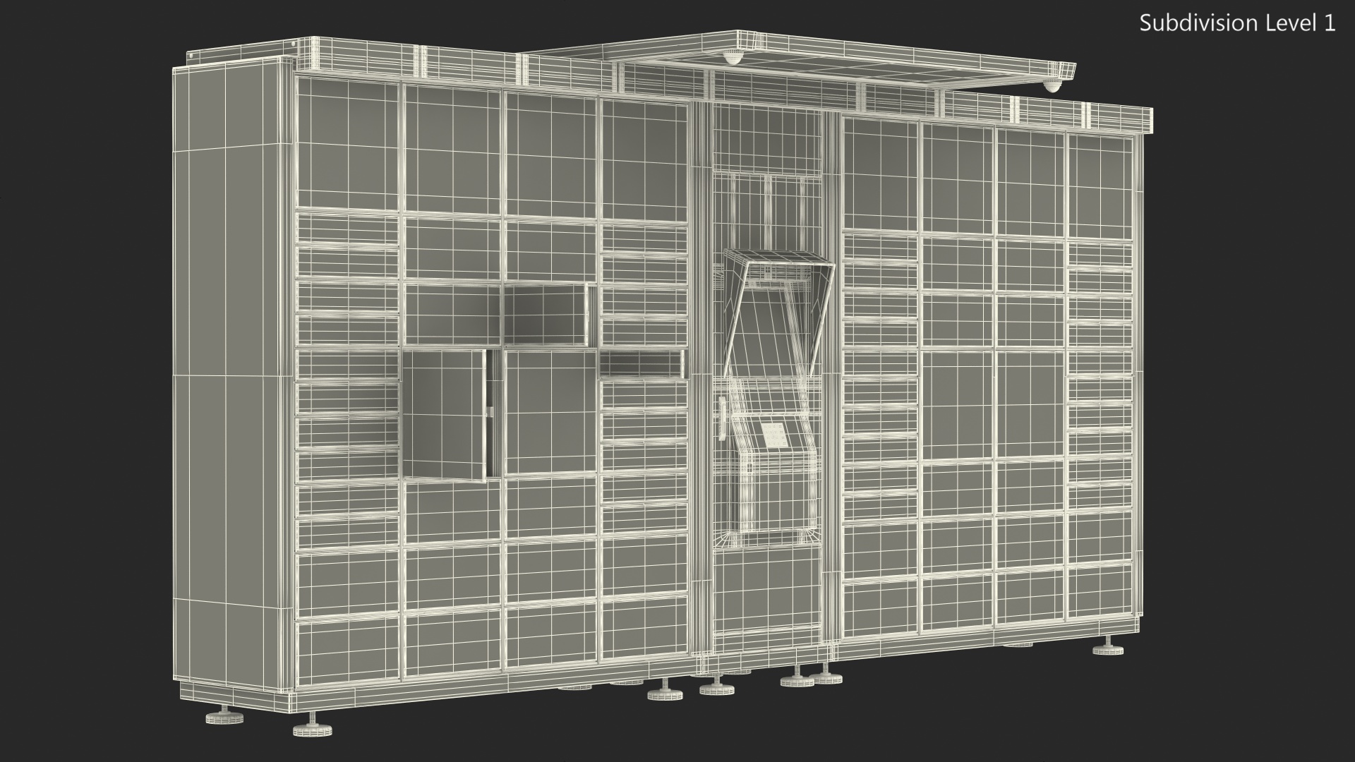Post Parcel Lockers 3D model