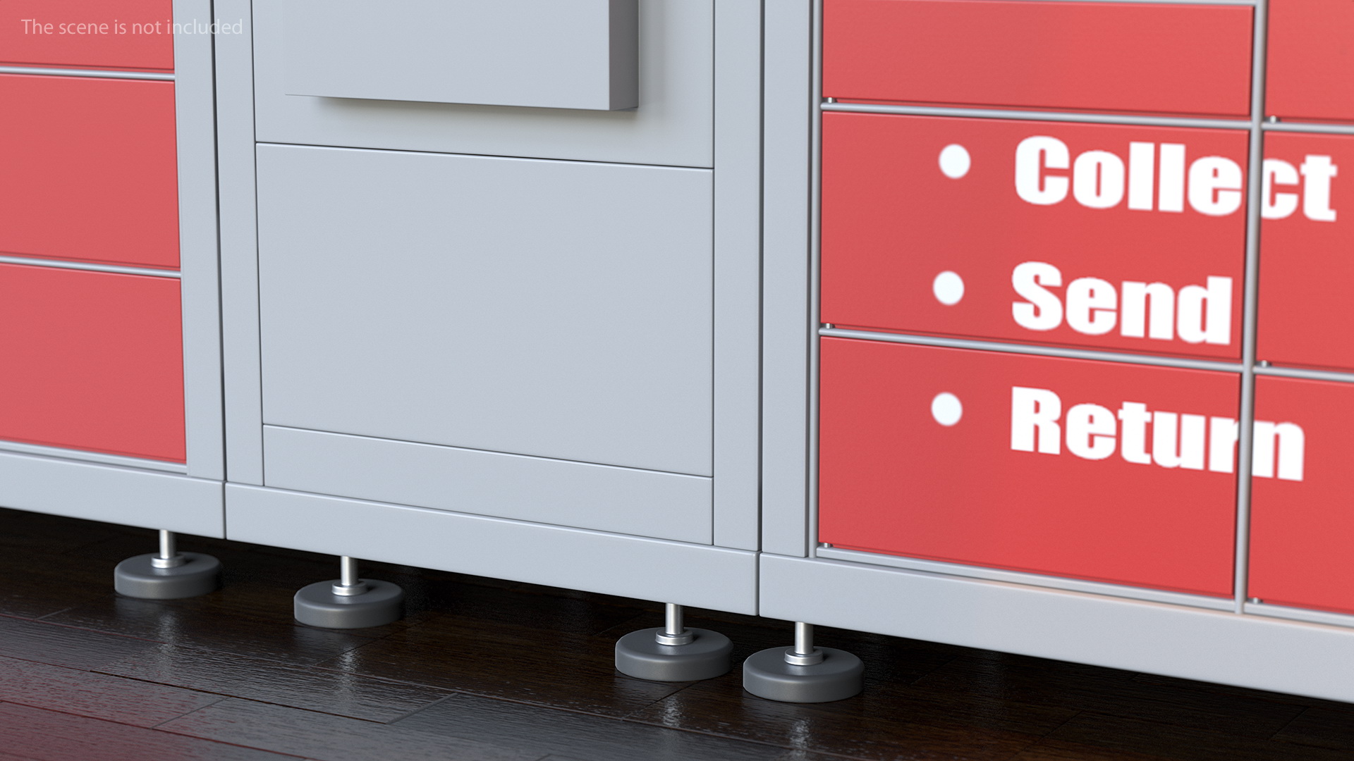 Post Parcel Lockers 3D model
