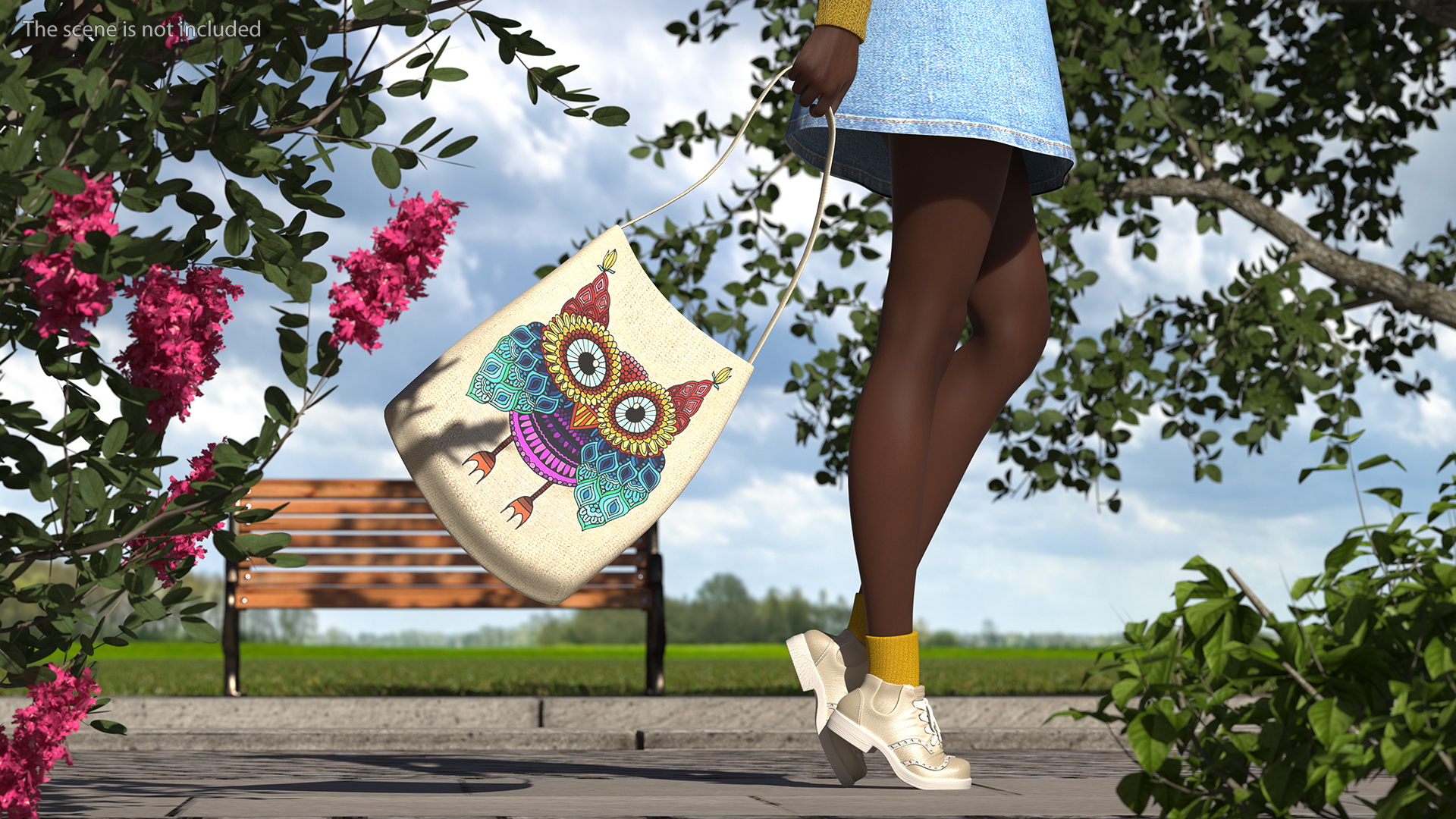 3D model Street Style Black Young Woman