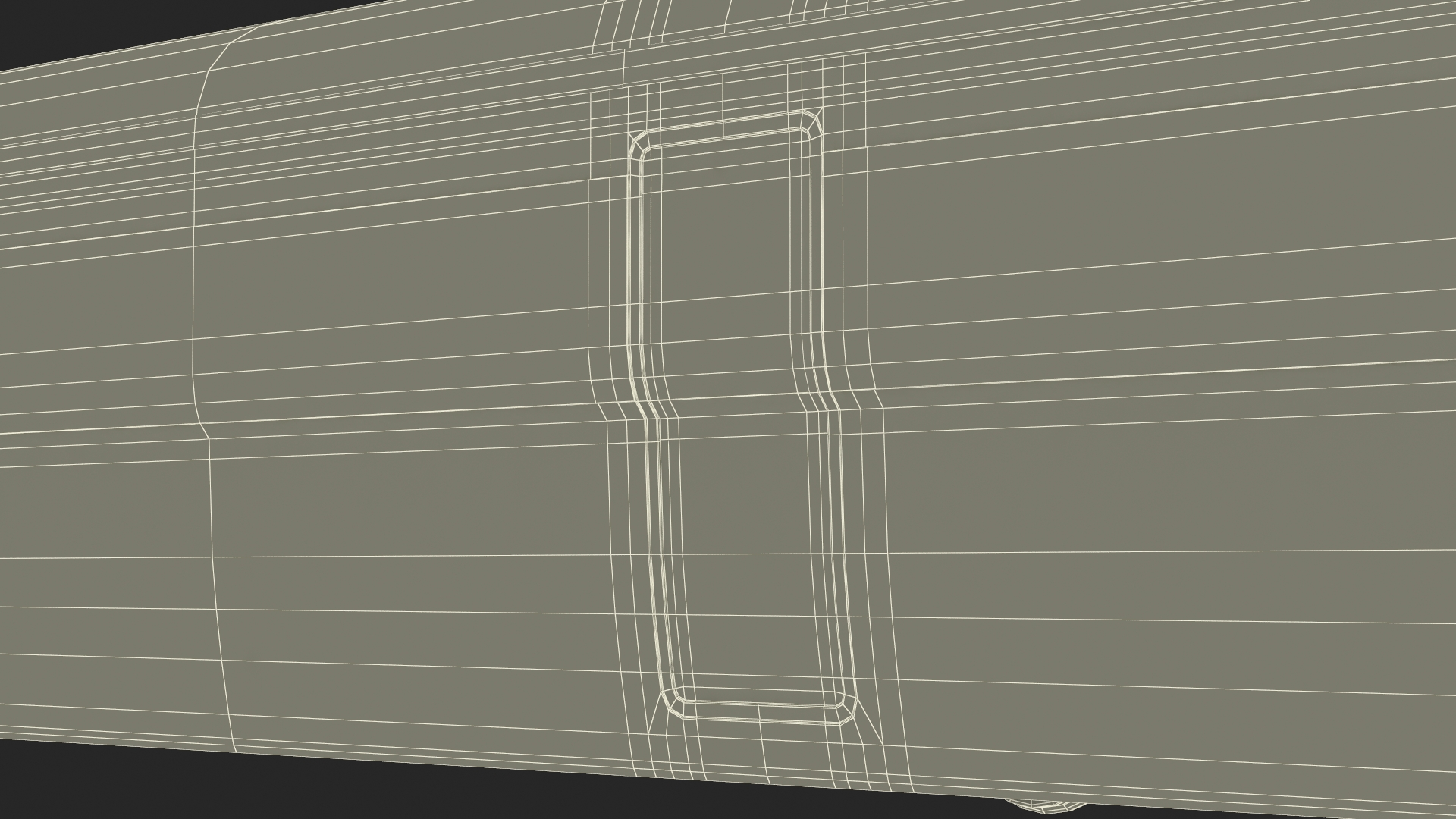 Futuristic Train with Cars Black 3D