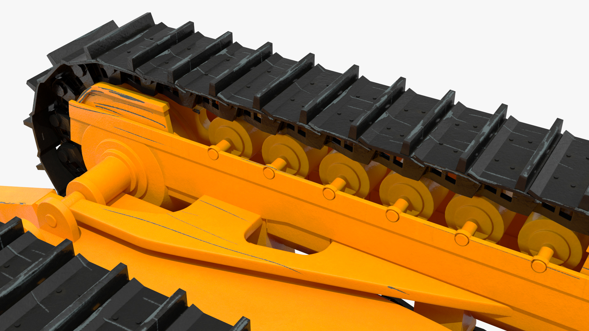 3D Crawler Dozer model