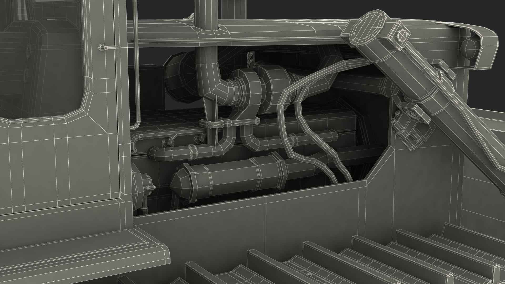 3D Crawler Dozer model