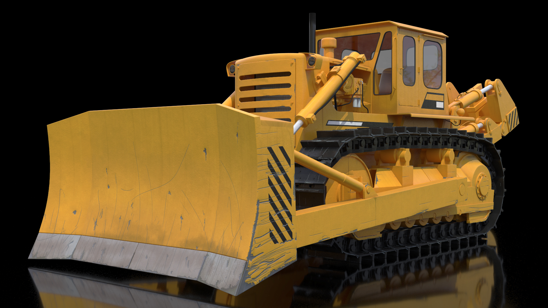 3D Crawler Dozer model