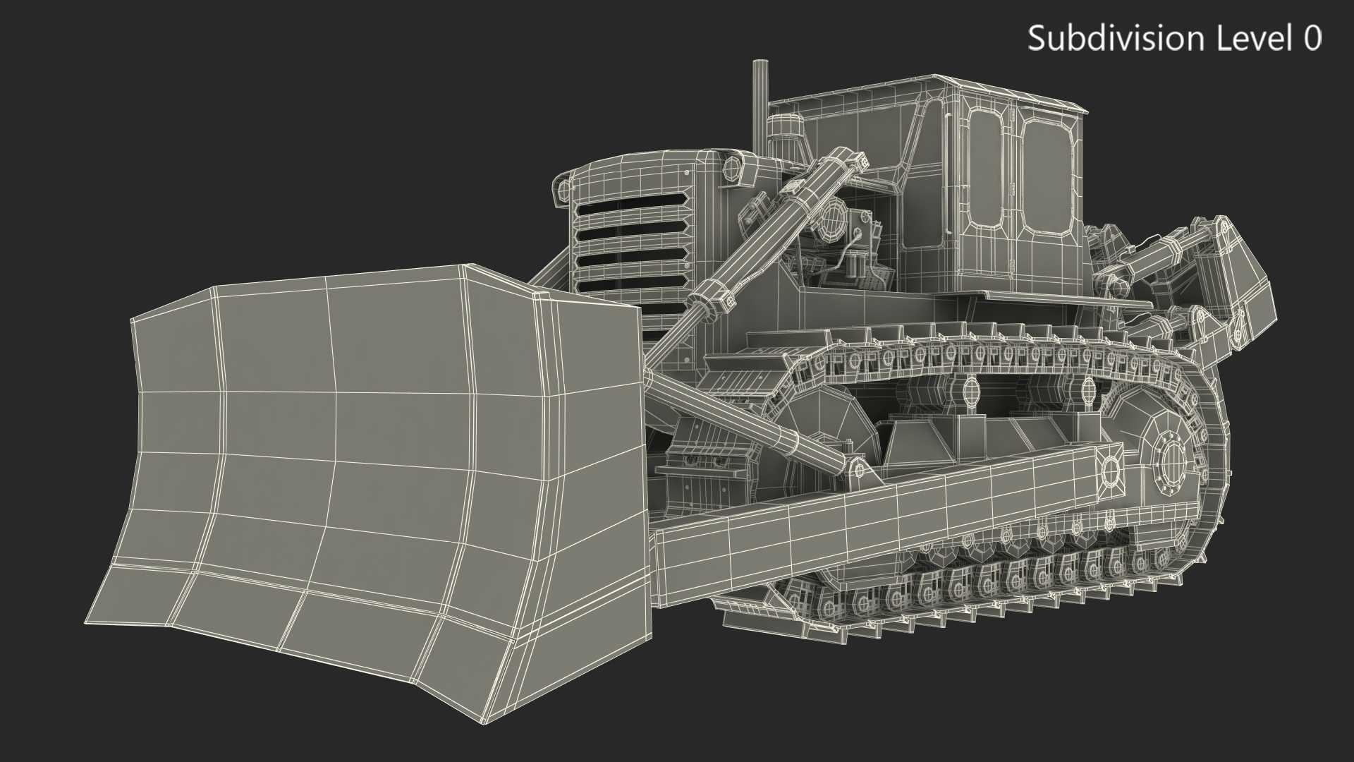 3D Crawler Dozer model
