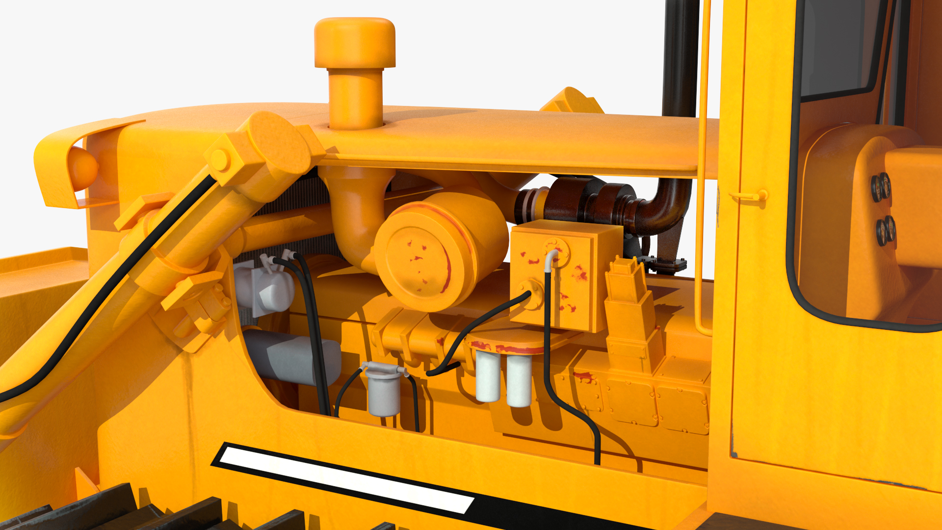 3D Crawler Dozer model