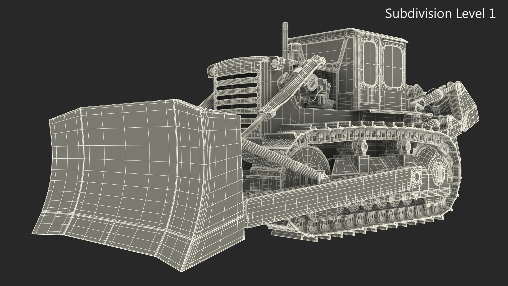 3D Crawler Dozer model