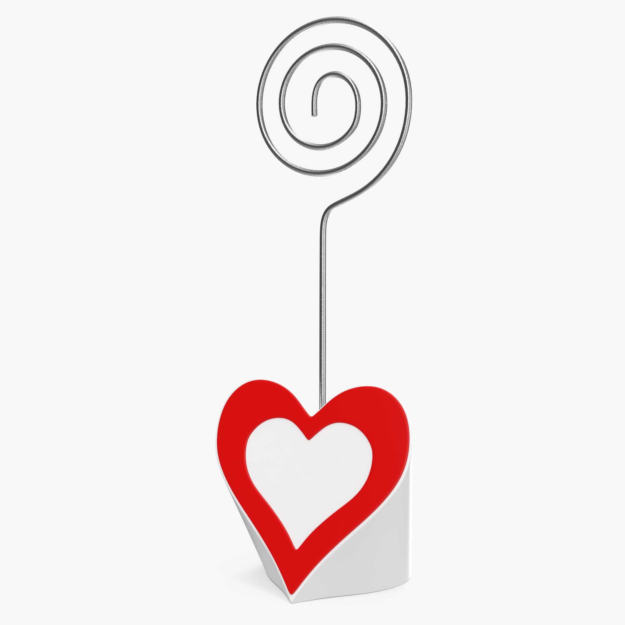 Heart Place Card Holder 3D Model
