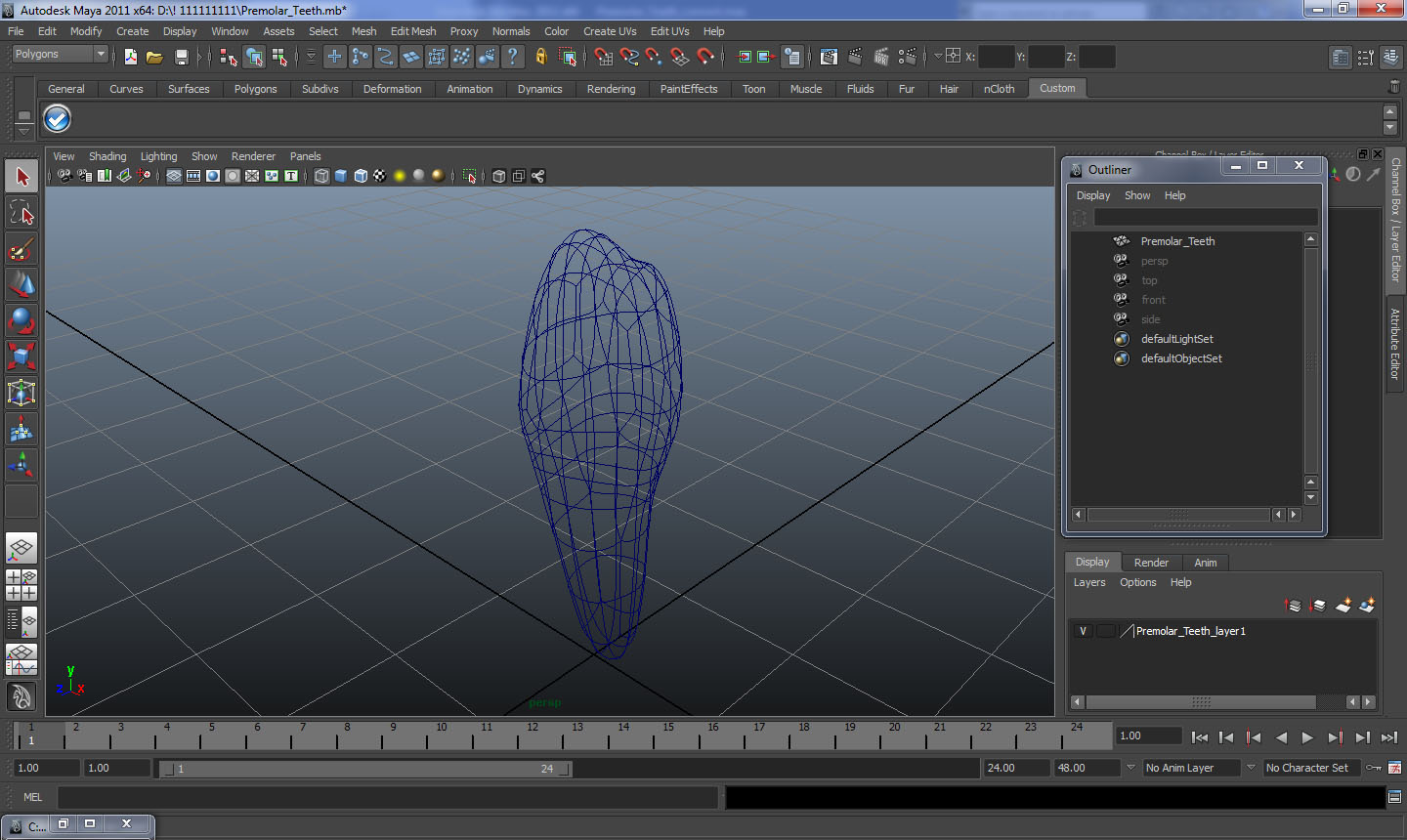 Premolar Teeth 3D model