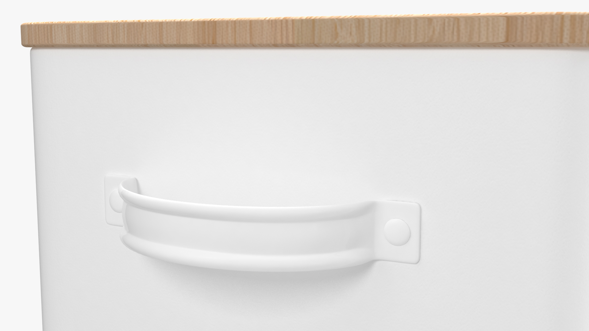 Kitchen Bread Box White Small 3D model