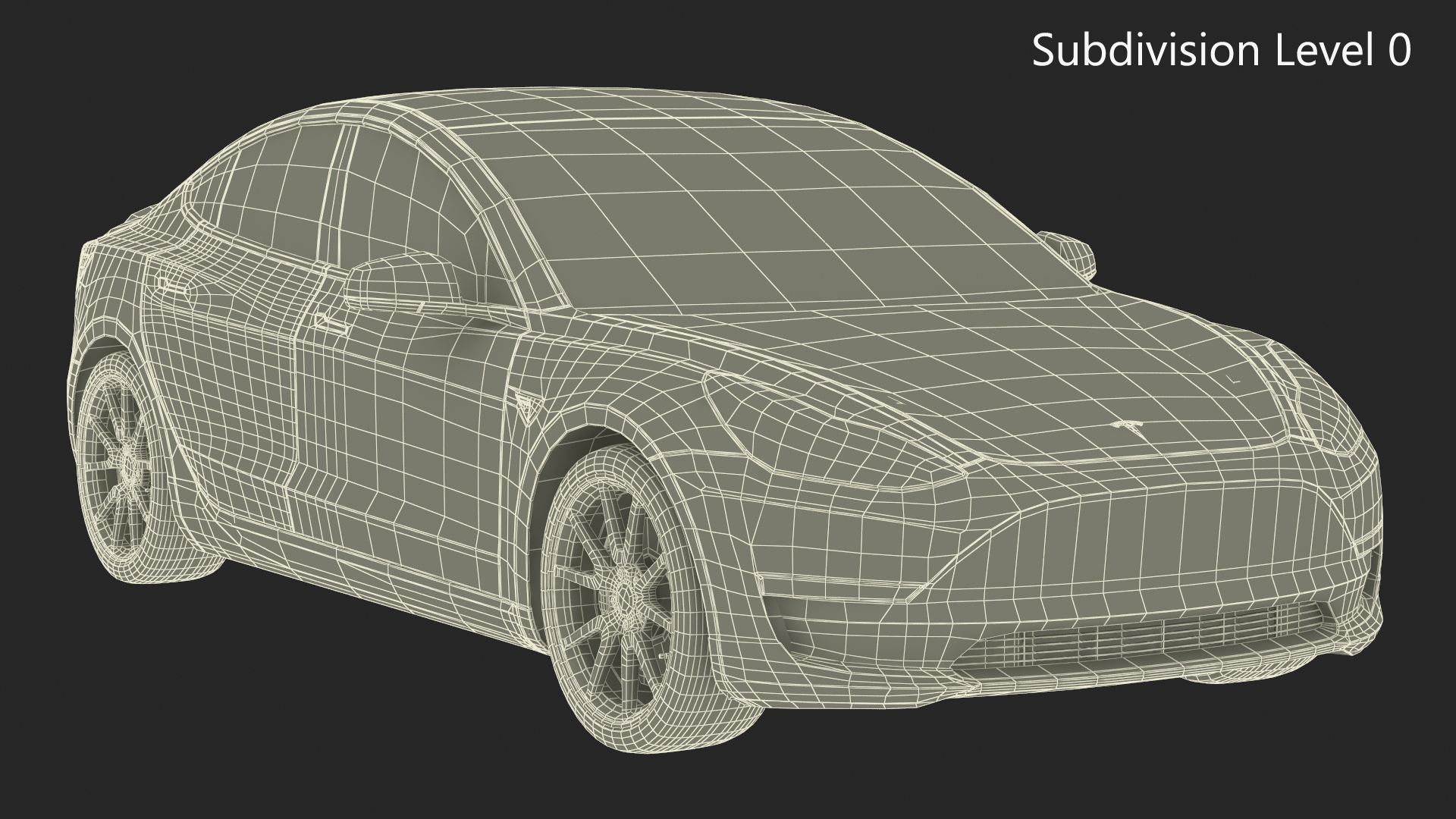 3D model Tesla Model 3 Carbon Fiber Sport Package