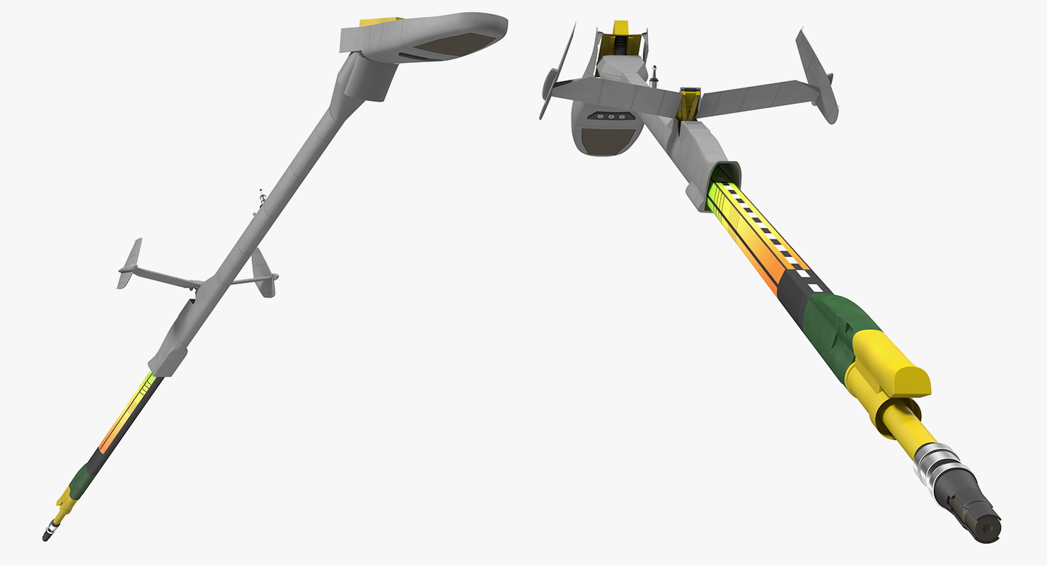 3D model Refueling Boom Extended Rigged