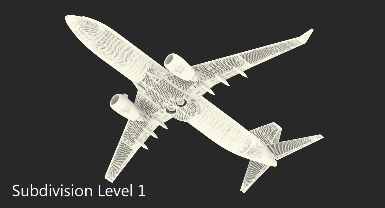 3D model Boeing 737 800 Southwest Airlines Rigged