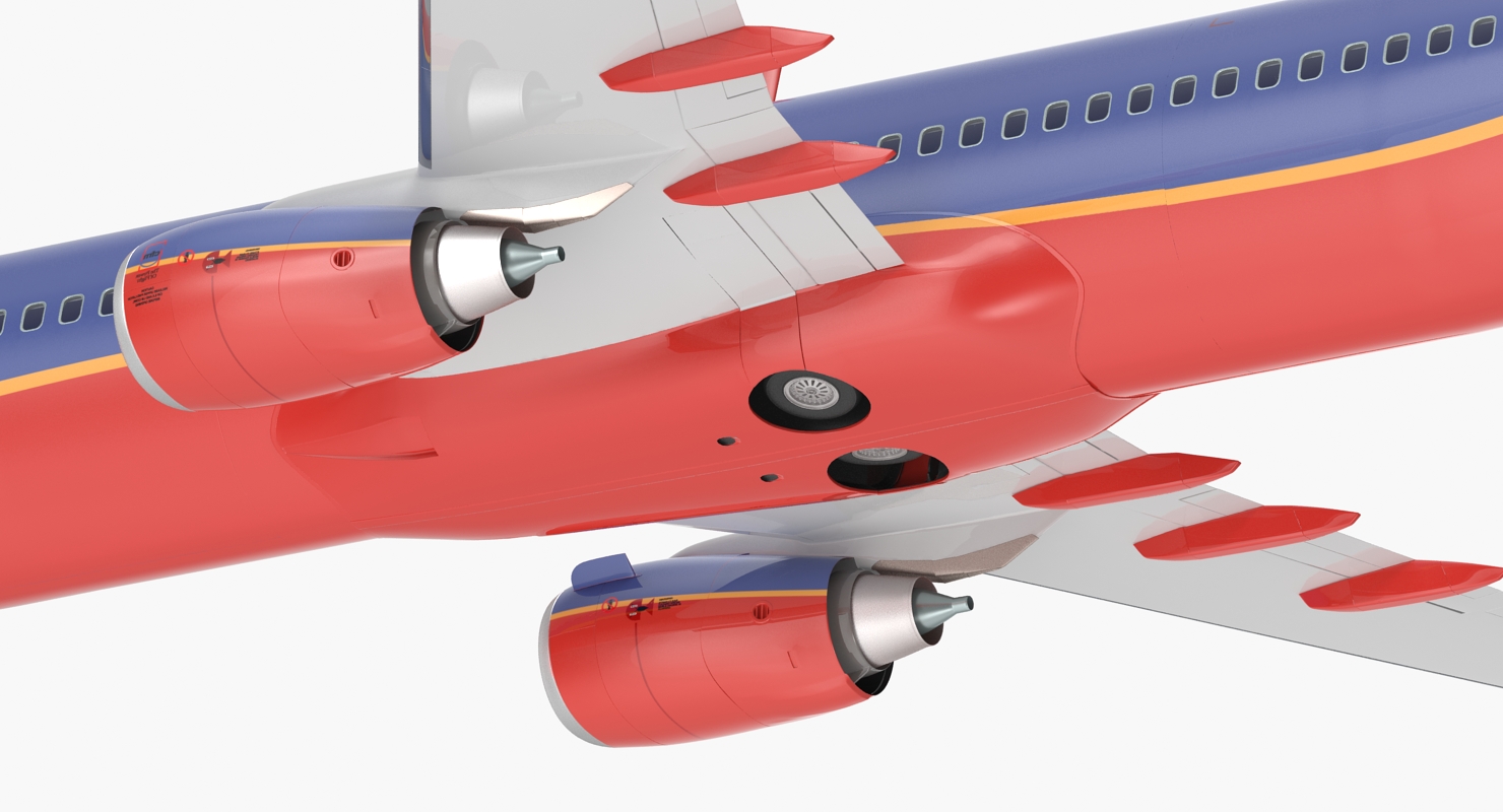 3D model Boeing 737 800 Southwest Airlines Rigged