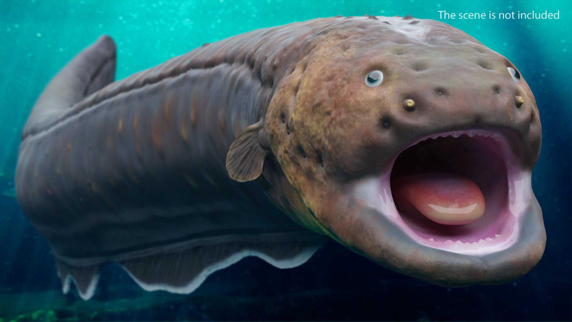 Electric Eel Attack Pose 3D model