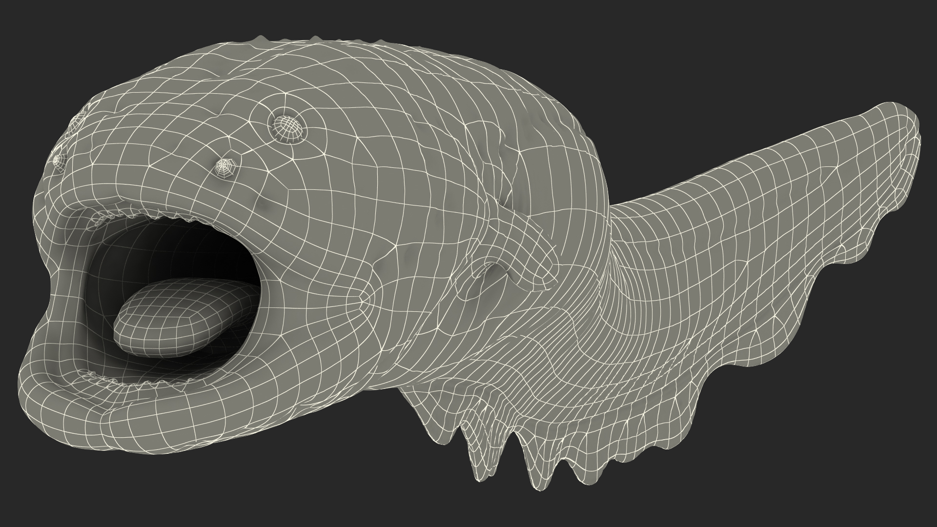 Electric Eel Attack Pose 3D model
