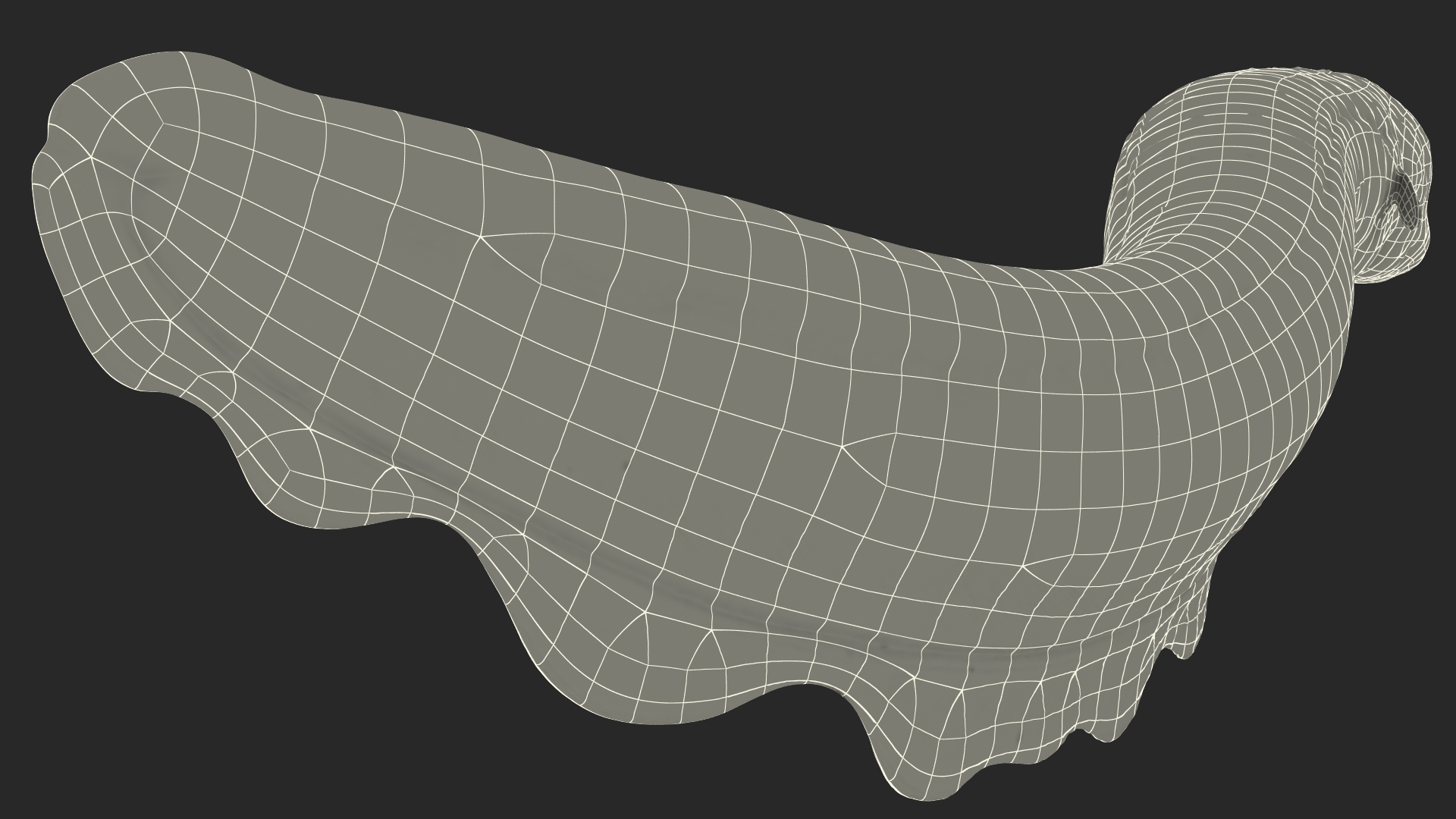 Electric Eel Attack Pose 3D model
