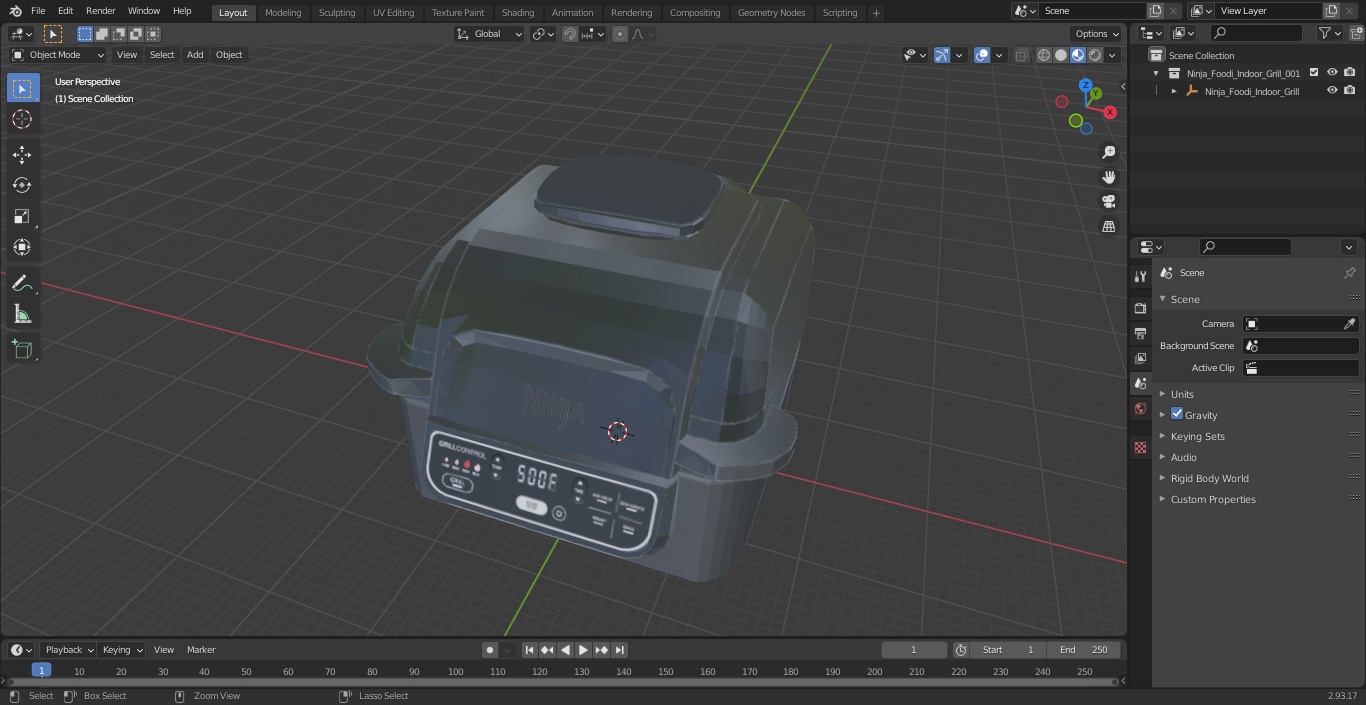 Ninja Foodi Indoor Grill 3D model