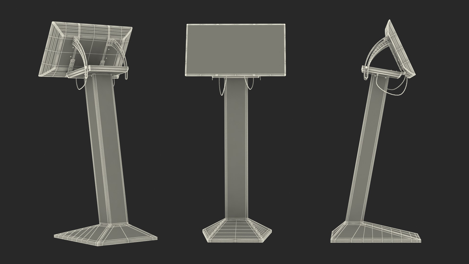 3D model Viewsonic Security Scanner Monitor Stand