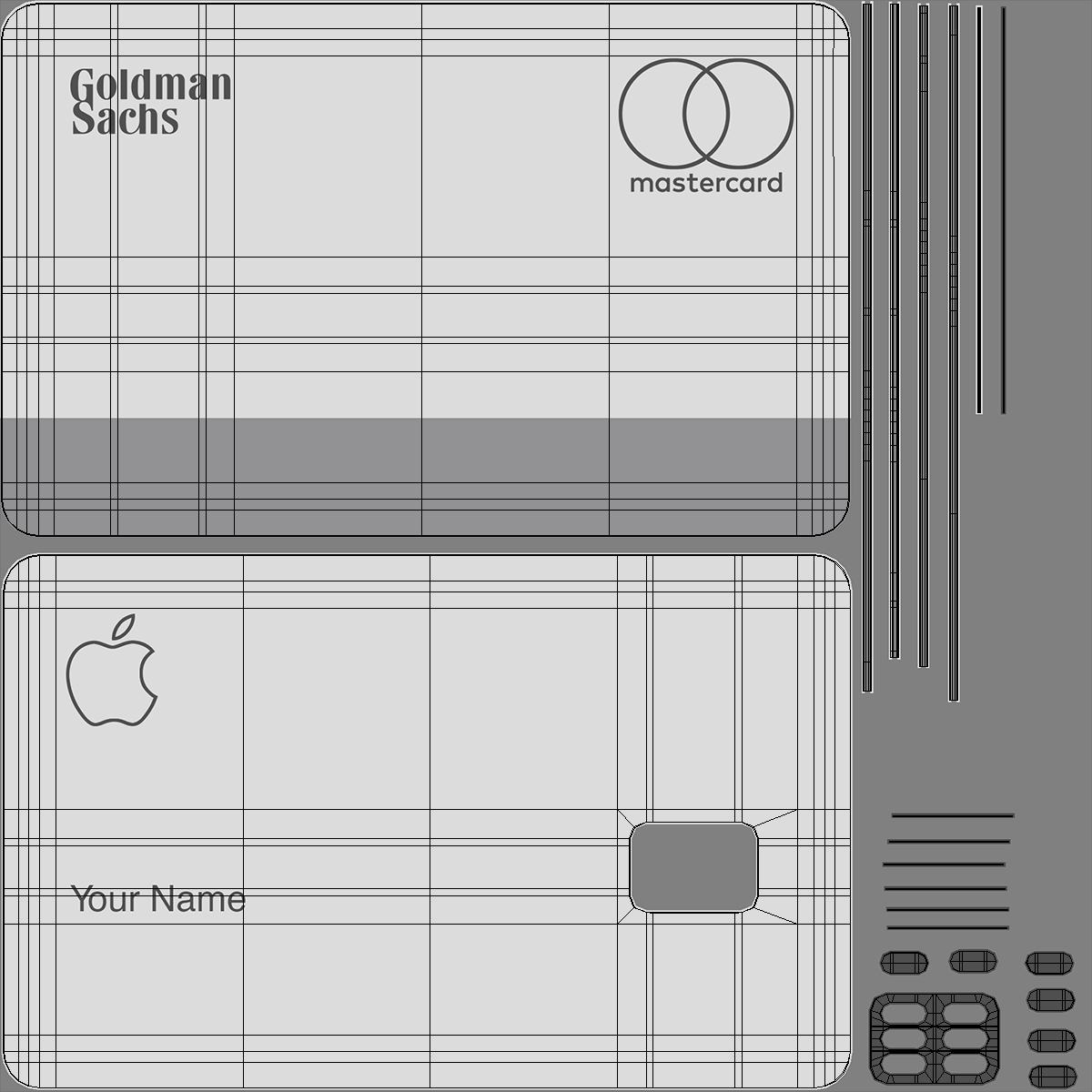3D model Apple Card