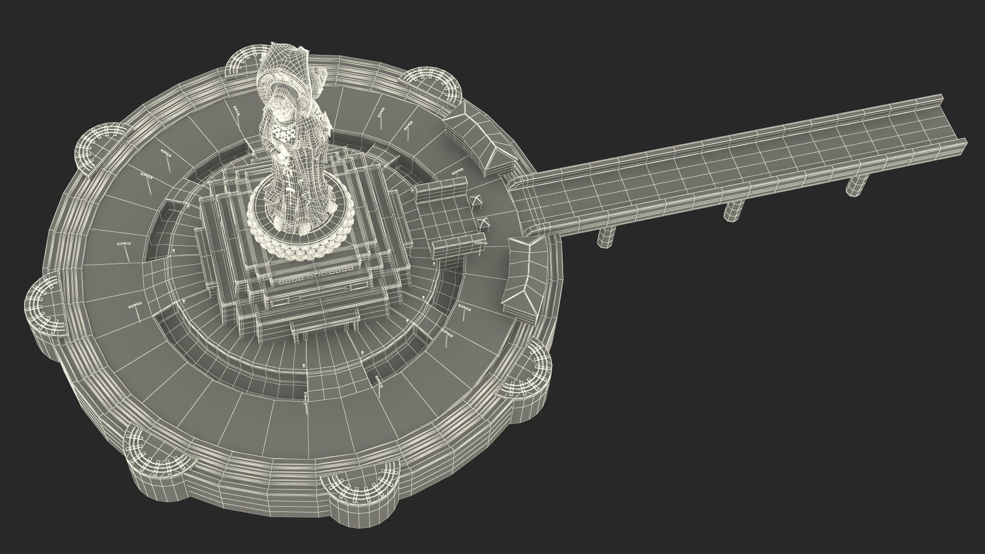 3D Guanyin of Nanshan for 3D Print
