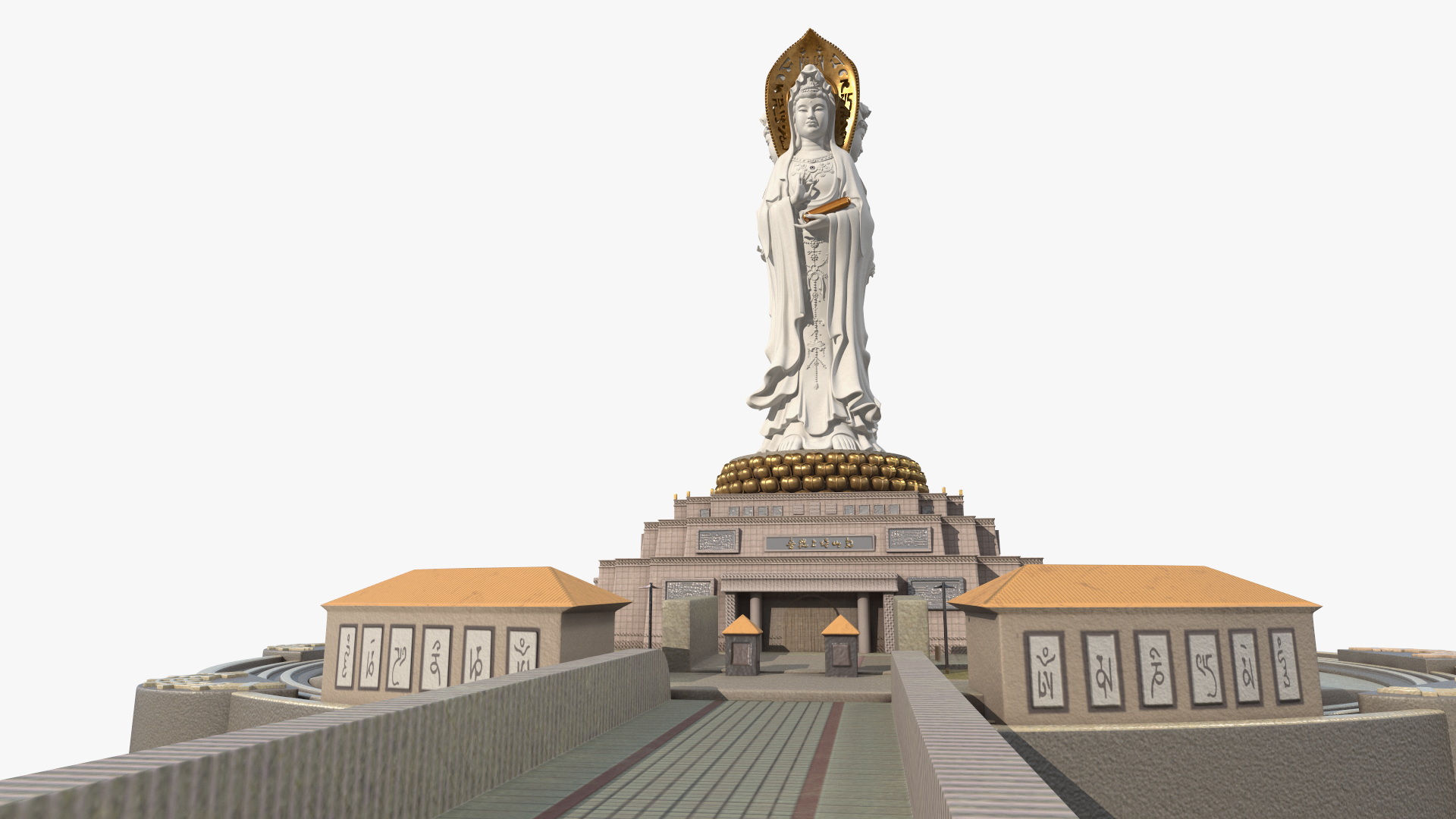 3D Guanyin of Nanshan for 3D Print