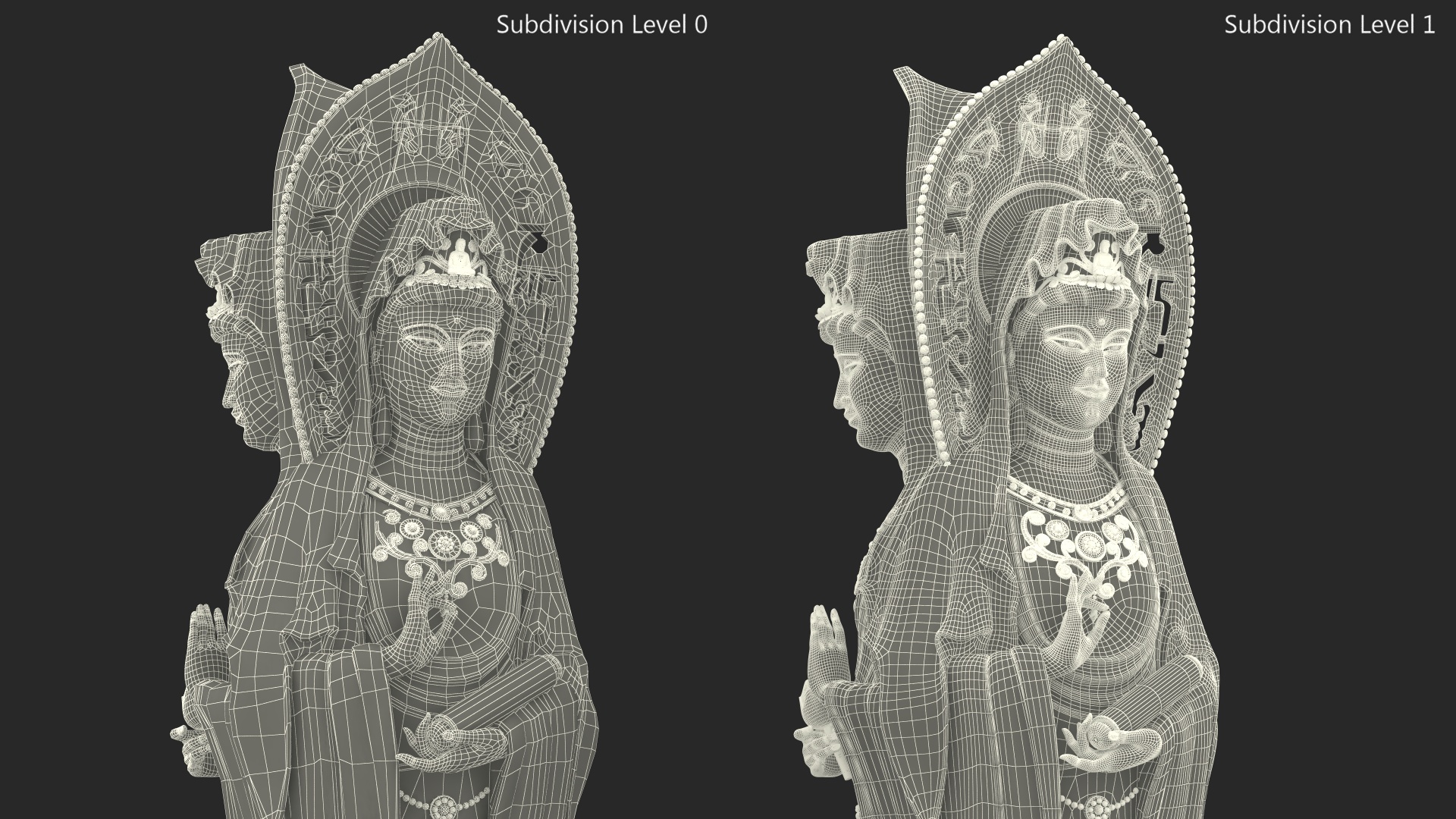3D Guanyin of Nanshan for 3D Print